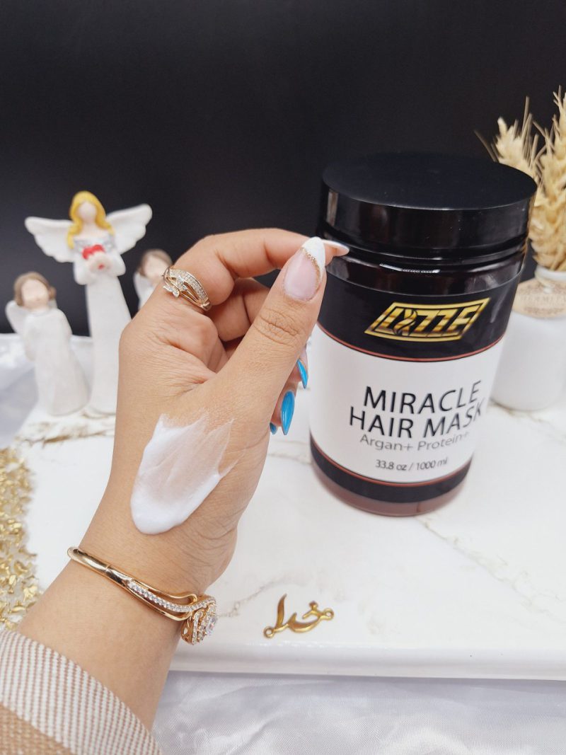 ماسک موی معجزه آسا آرگان+پروتئین وزن 1000ml برند لیز LIZZE ساخت برزیل